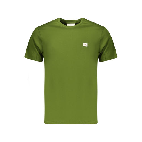 Green Cotton Mens T-Shirt