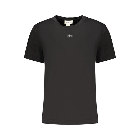 Black Cotton Womens T-Shirt