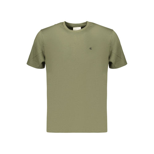 Green Cotton Men's T-Shirt