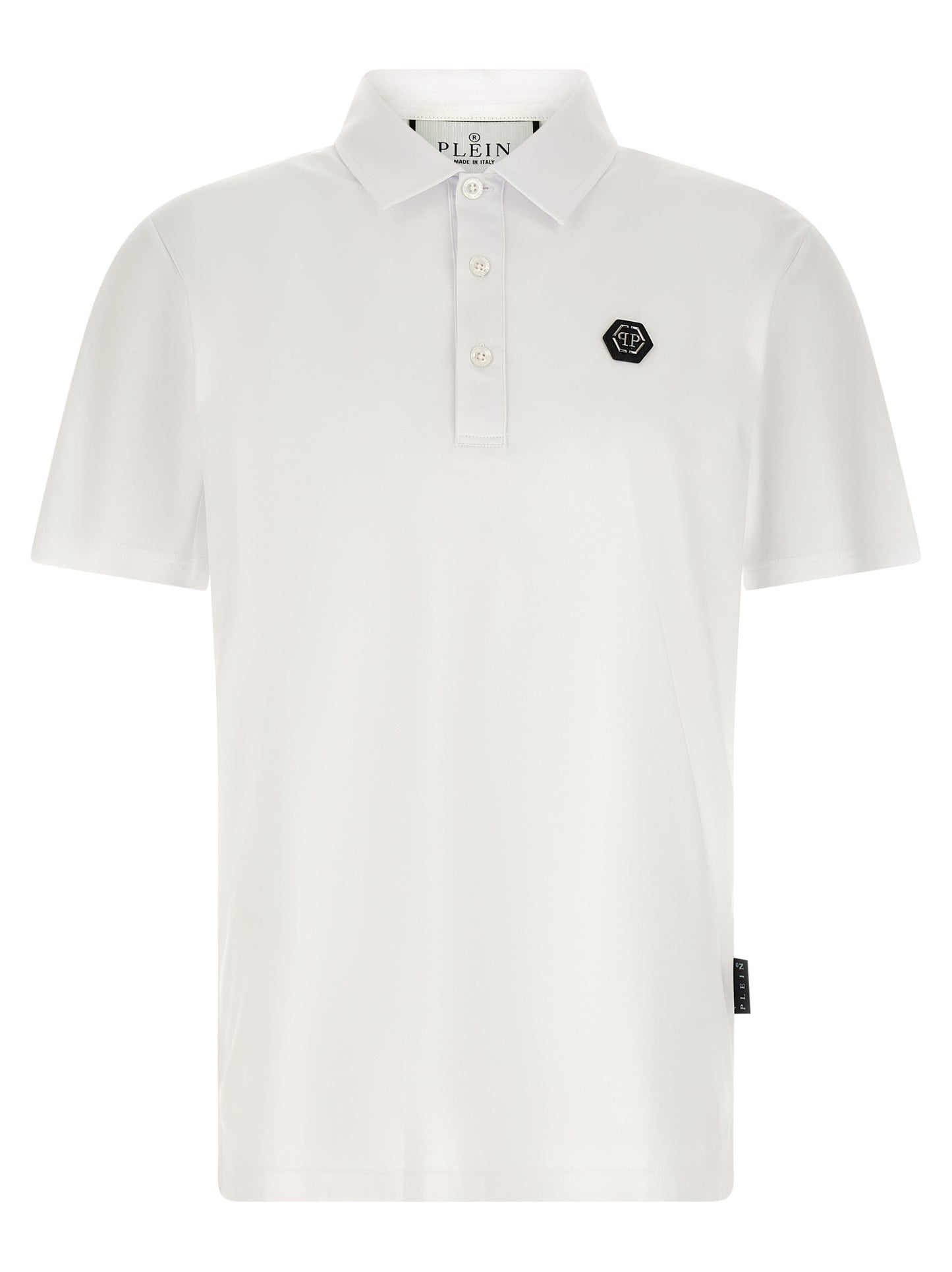 White Cotton Polo Shirt
