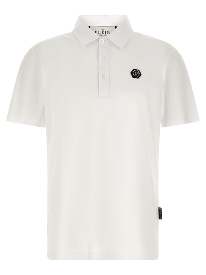 White Cotton Polo Shirt