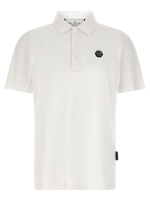 White Cotton Polo Shirt