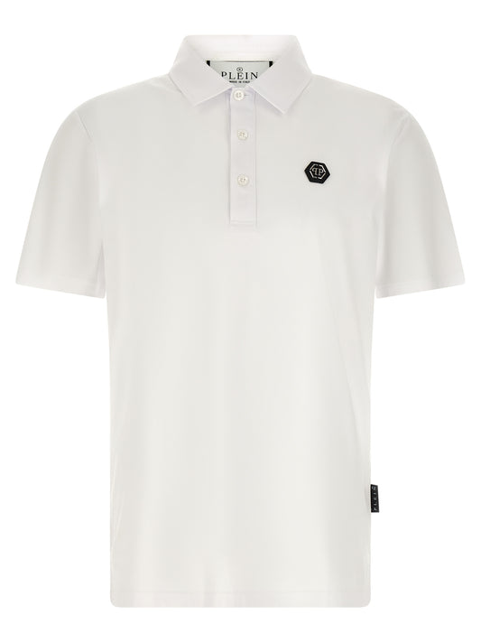 White Cotton Polo Shirt